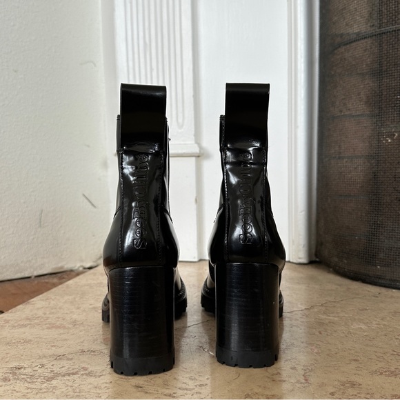 See By Chloé Mallory Heeled Chelsea Boots Black Patent Leather - Picture 5 of 9